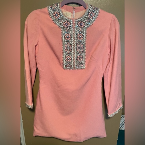 Delphine Dresses & Skirts - VTG 1960’s 100% Wool Rhinestone Tunic Dress! MAKE AN OFFER!